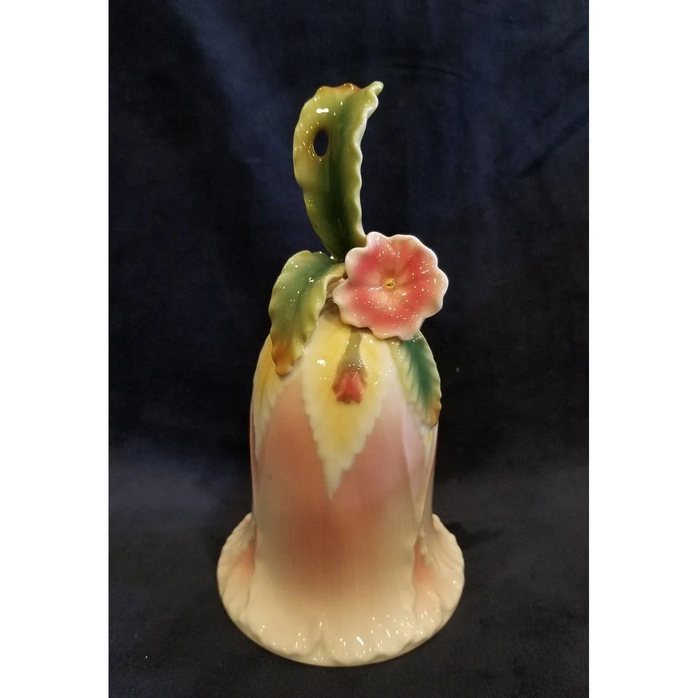 Vintage Unique Porcelain Flower Bell 6